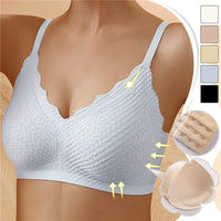 Women's Seamless Comfort Bra | Scalloped Textured - hero