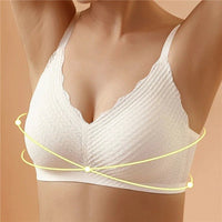 Women's Seamless Comfort Bra | Scalloped Textured - side