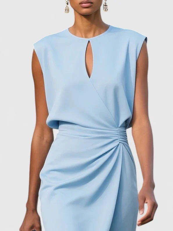 Women's Sophisticated Ruched Dress - detail