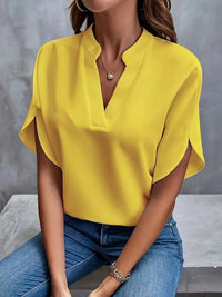 Women's Sophisticated V-Neck Blouse - back