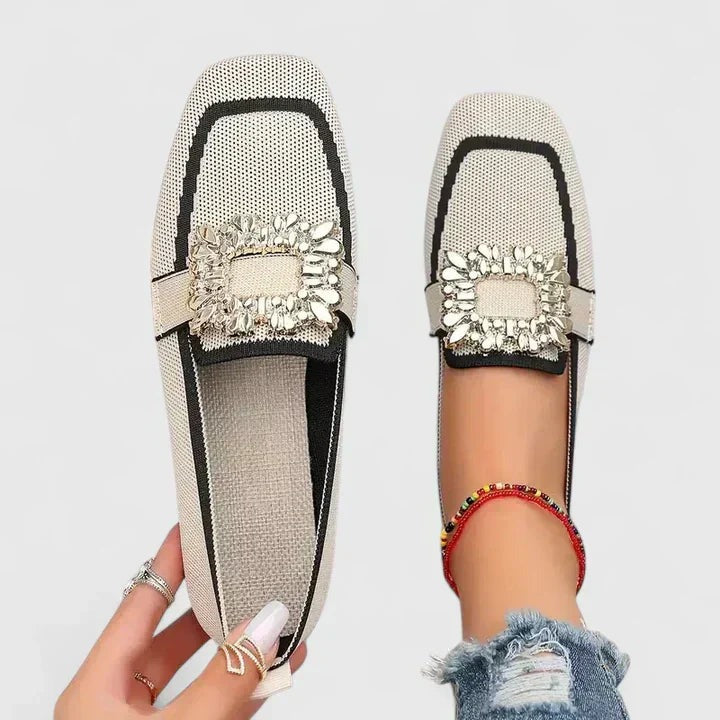 Women's Square Toe Orthopaedic Loafers - back