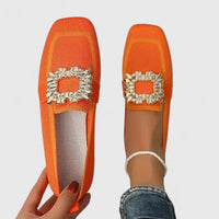 Women's Square Toe Orthopaedic Loafers - detail