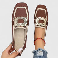 Women's Square Toe Orthopaedic Loafers - side