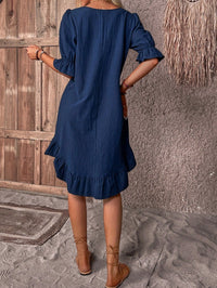 Women's Tummy Covering Summer Dress | Ruffle Hem - lifestyle